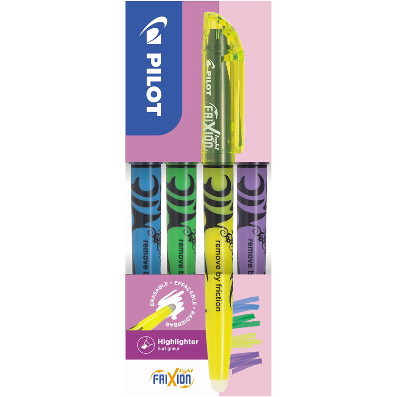 Pilot Leuchtstift FriXion Light, 4 Stück, assortiert