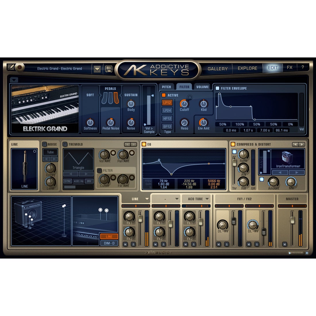 XLN Audio Electric Grand virtuele piano (download)
