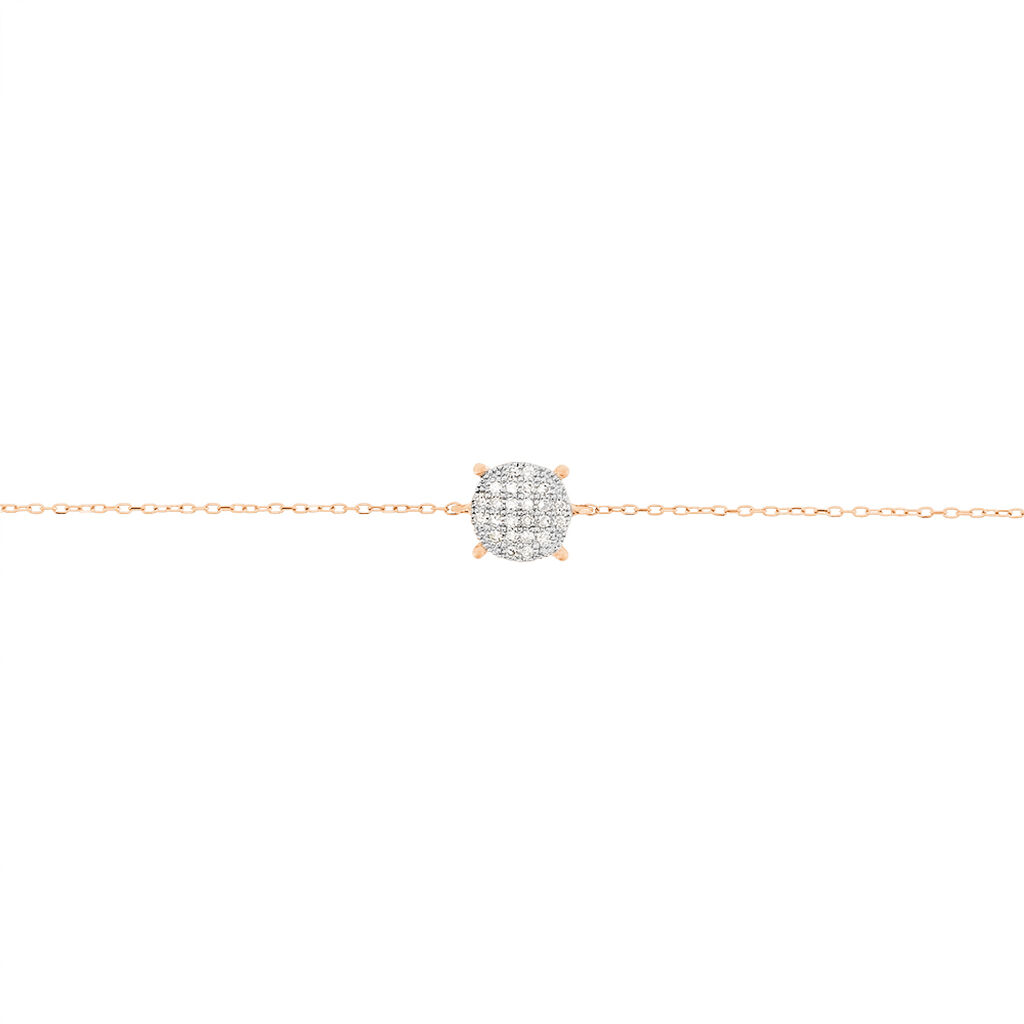 Bracelet Princesse Or Rose Diamant