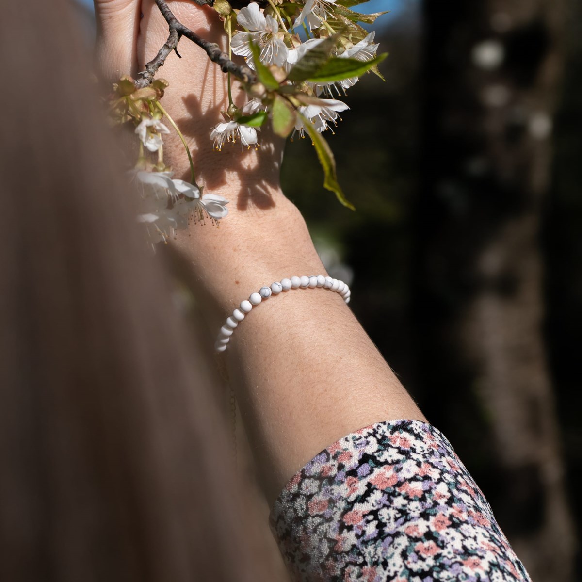 Bracelet Serena en pierres Howlite