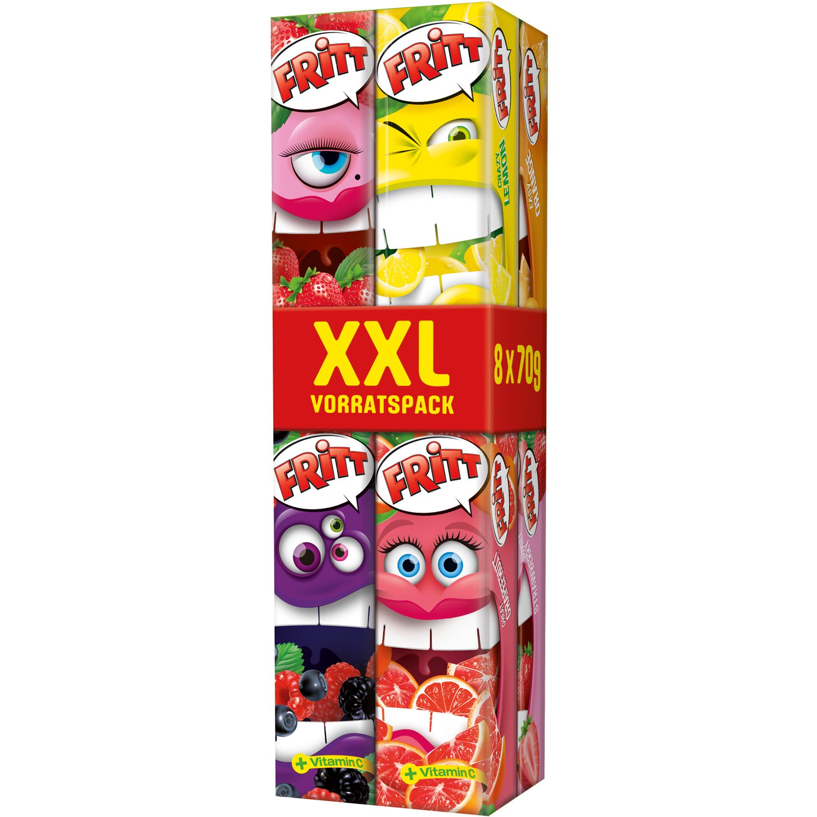 Fritt Kaubonbon XXL 8 x 70 g