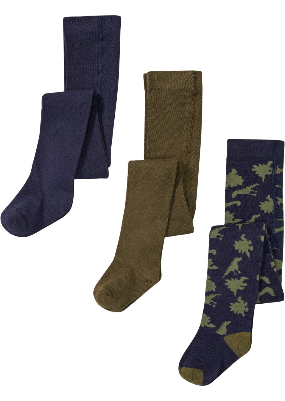 Lot de 3 collants enfant avec coton