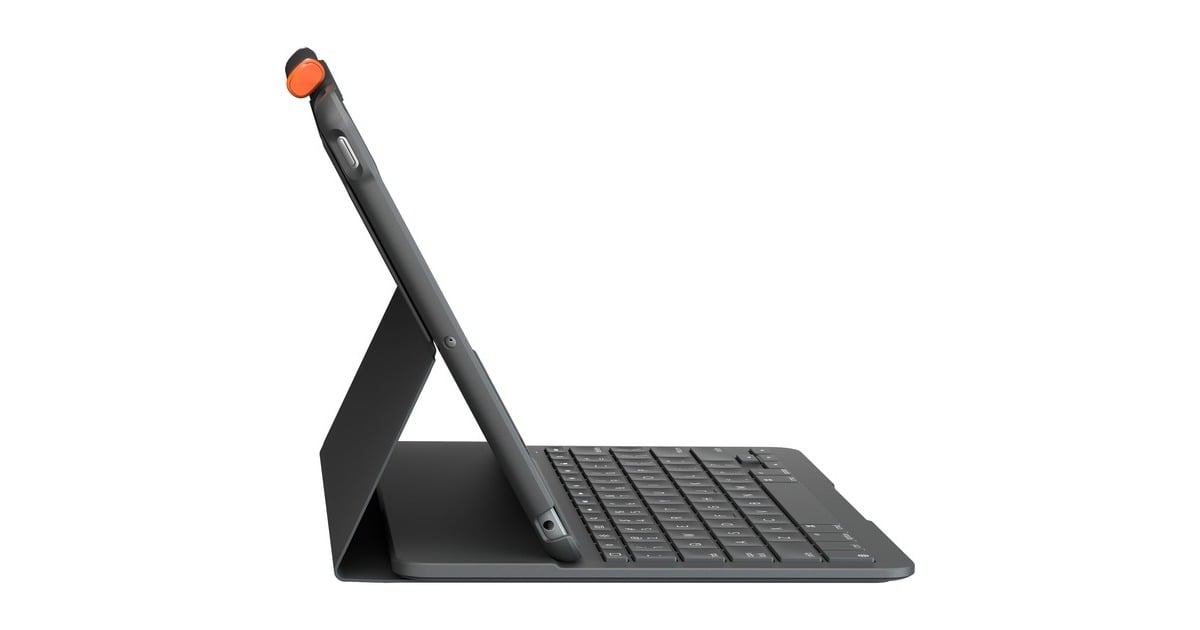 LogitechSlim Folio voor iPad (7e generatie) tablethoes  (Zwart, Bluetooth Low Energy)
