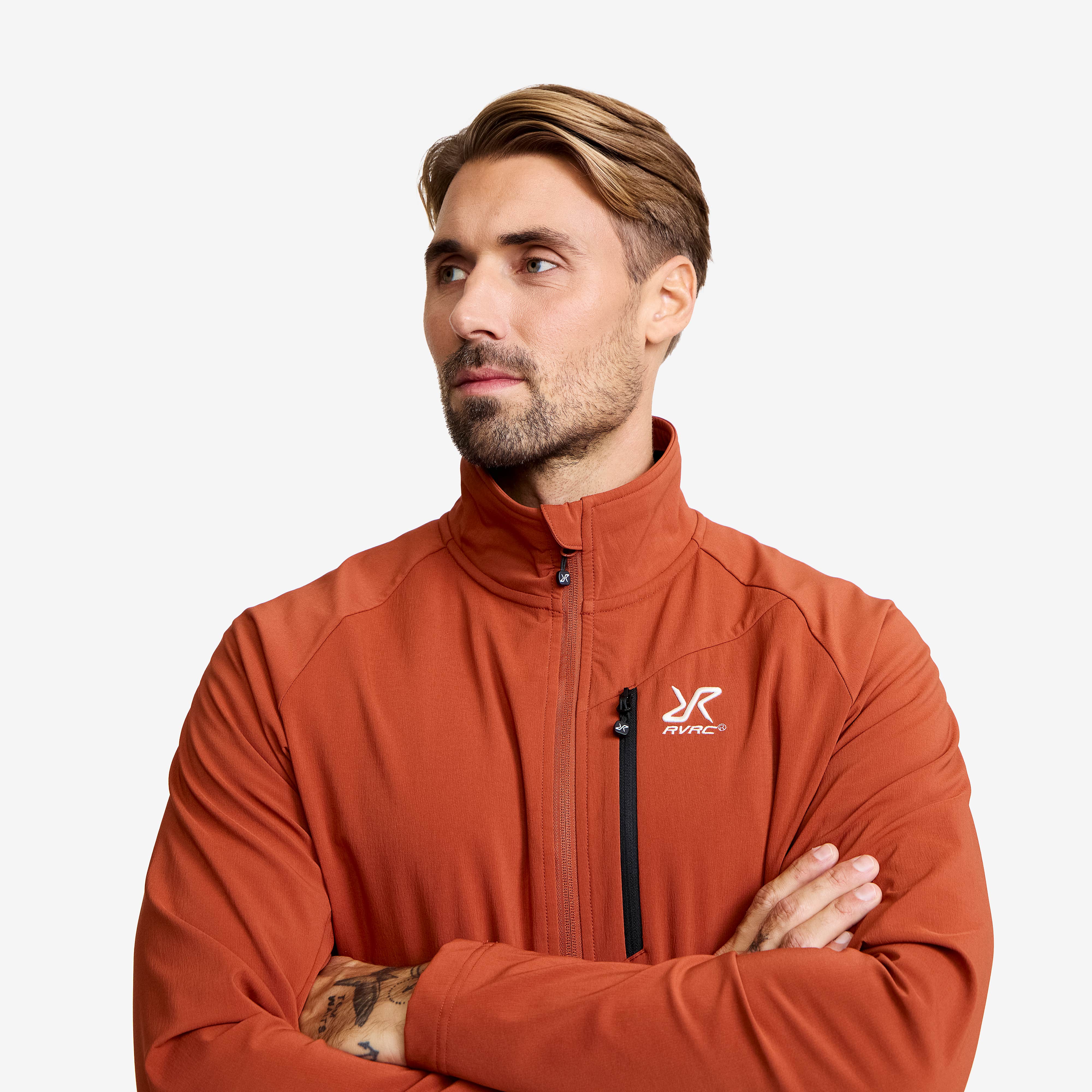 Exciter Light Softshell Jacket Herre Rusty Orange