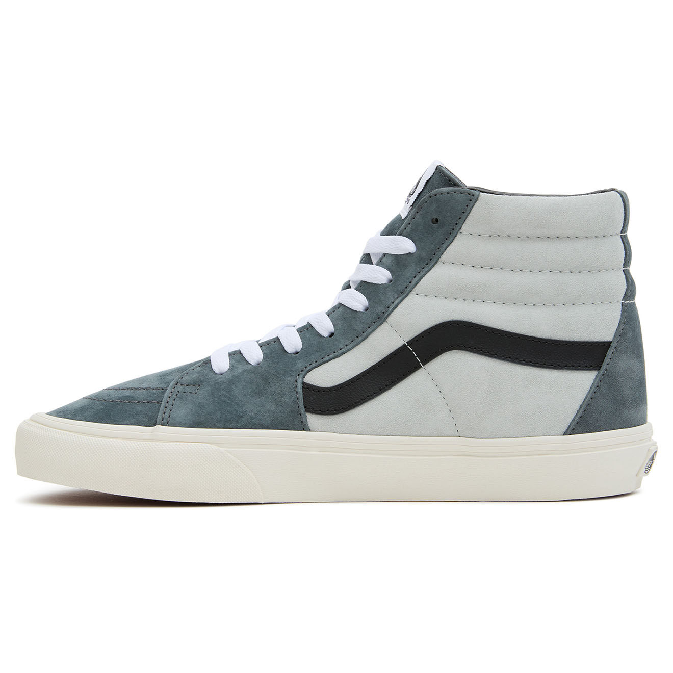 Vans Baskets en Velours de Cuir SK8-Hi bleu/gris