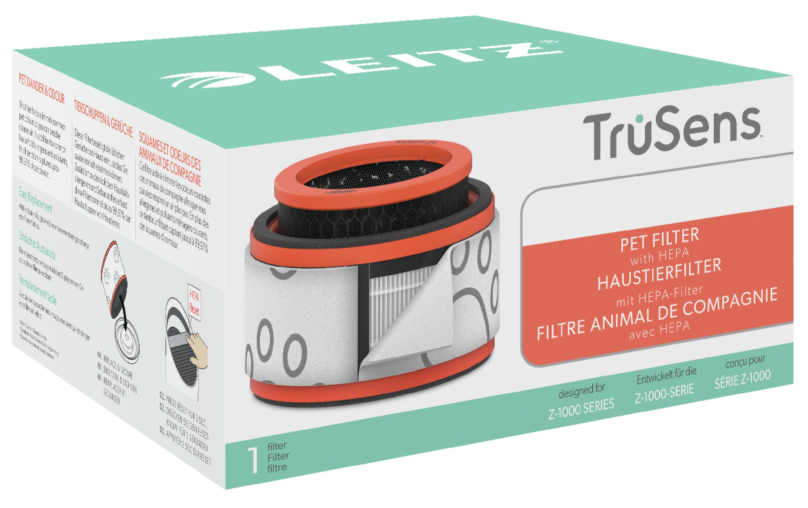 HEPA-Filter TruSens Tier 1 Stück3-in-1 HEPA Filtertrommel kompatibel mit Trusens Z-1000