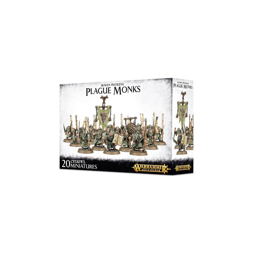 Age of Sigmar : Chaos - Skaven Pestilens Plague Monks