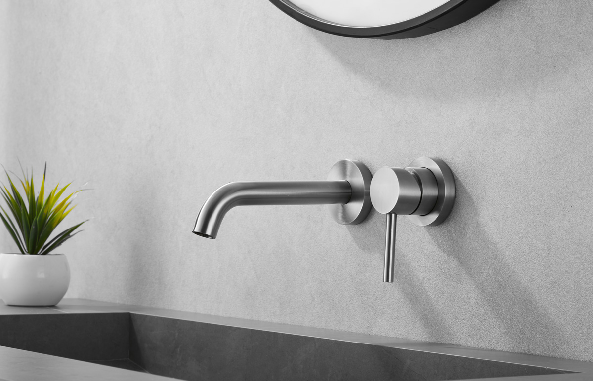 Saniclear Exclusive 304-RVS inbouw wastafelkraan eenhendel
