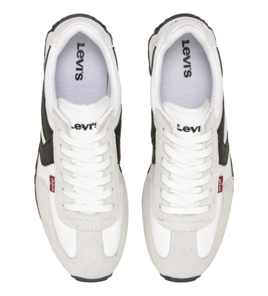 Tênis Levi's Strider Red Tab de couro branco