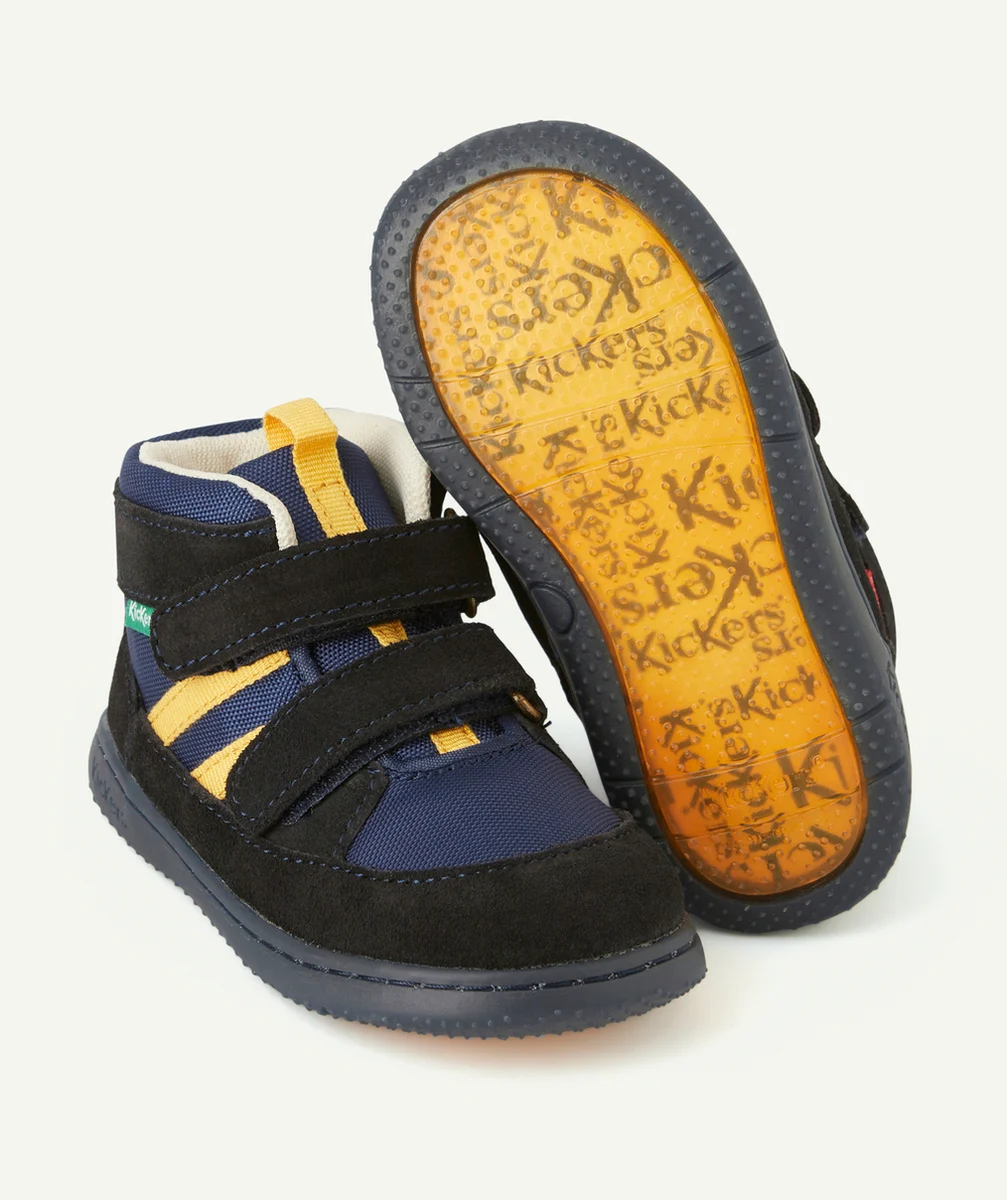 KICKERSCHAUSSURES MONTANTES BÉBÉ GARÇON BLEU ORANGE