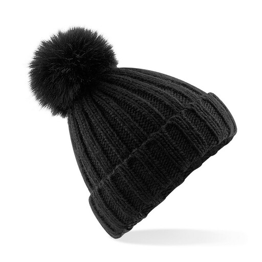 Gorro De Punto Con Pompón De Pelo Sintético Modelo Verbier Beechfield