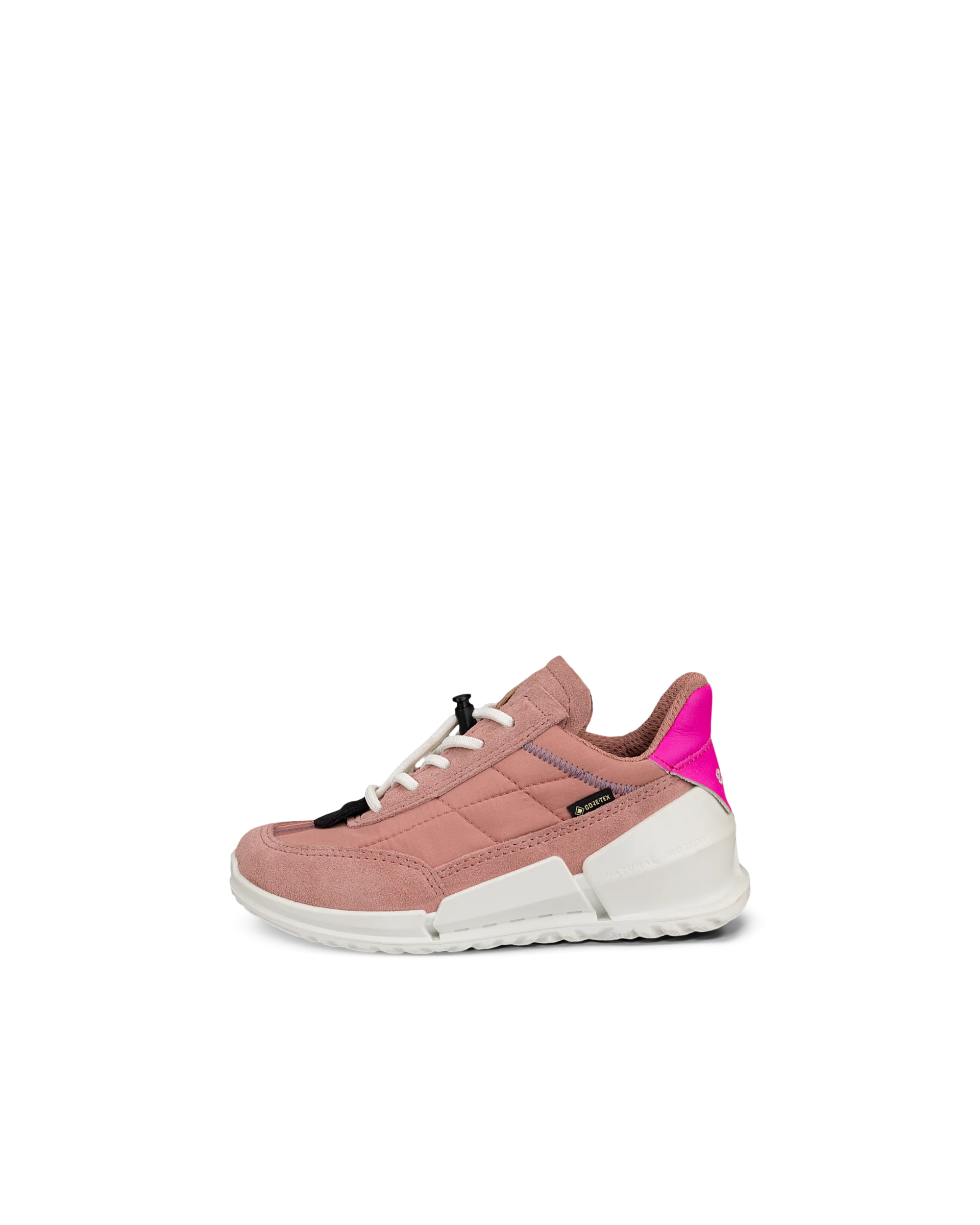 ECCO BIOM K1 Kinder Sneaker aus Veloursleder mit Gore-Tex Pink