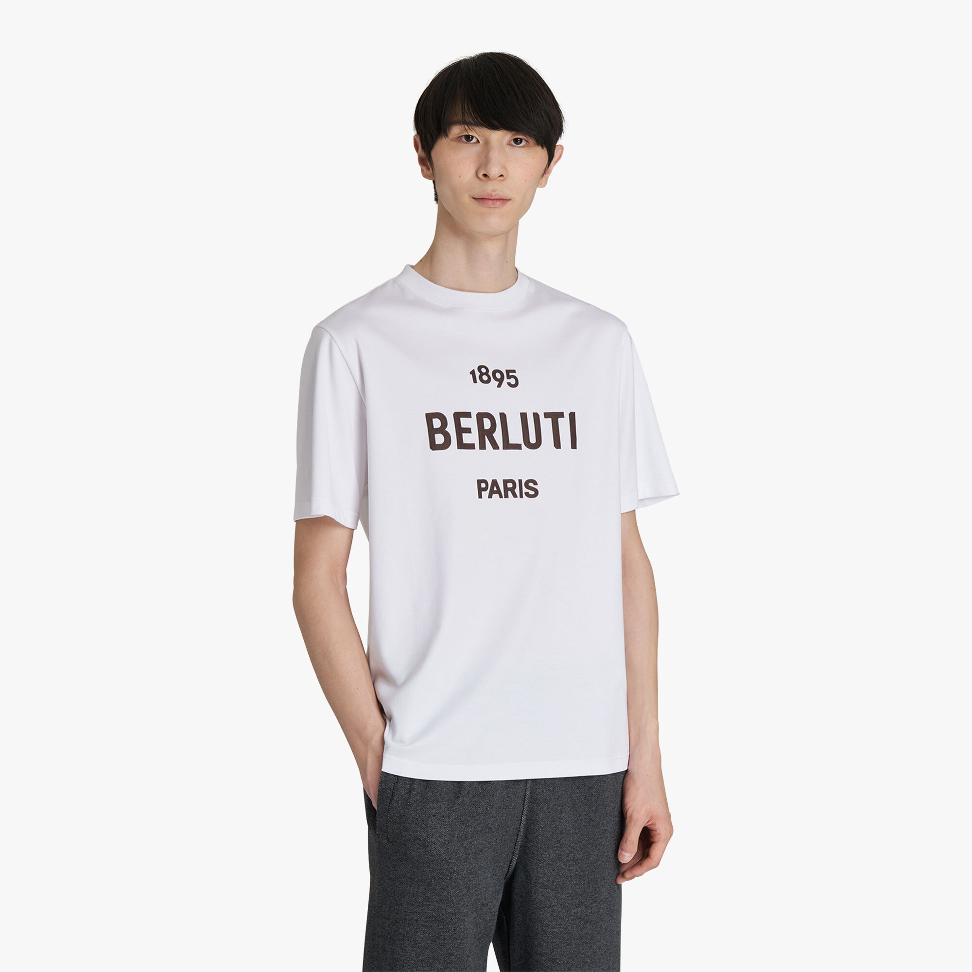 T-shirt À Logo Brown
