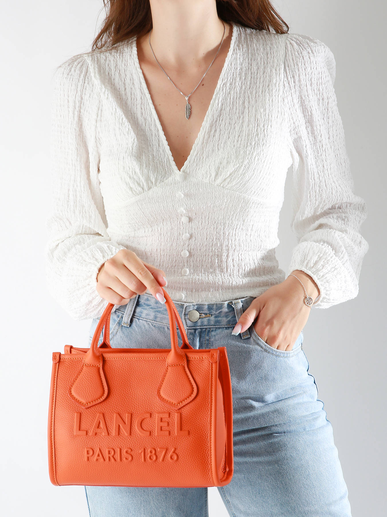 Cabas zipp S Jour cuir LANCEL