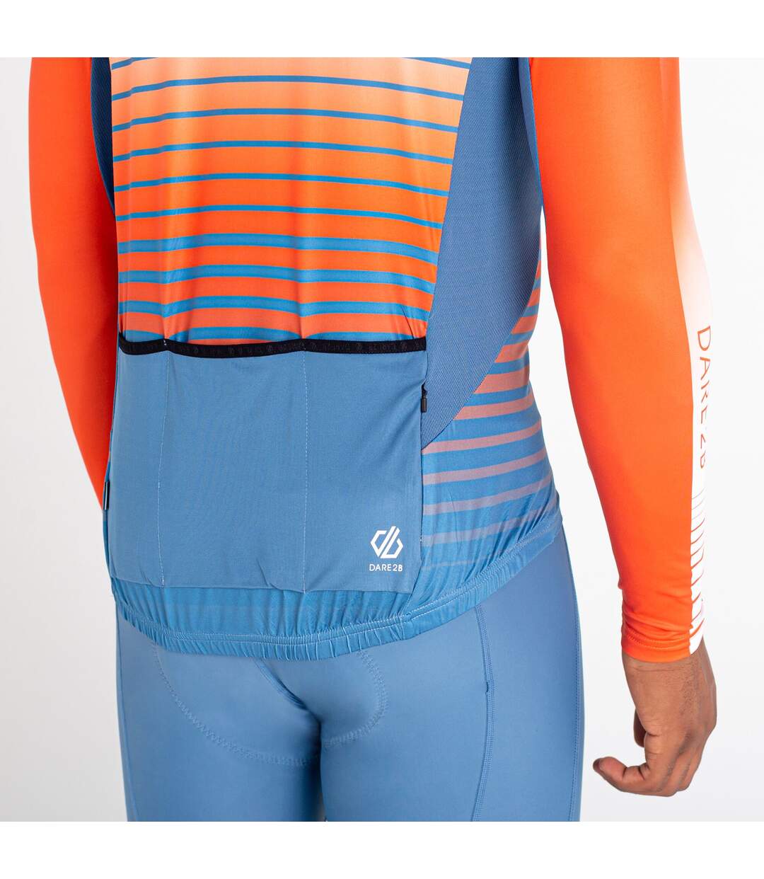 Dare 2B Mens AEP Virtuous Underlined Long-Sleeved Cycling Jersey (Bleu Stellaire) - UTRG7023