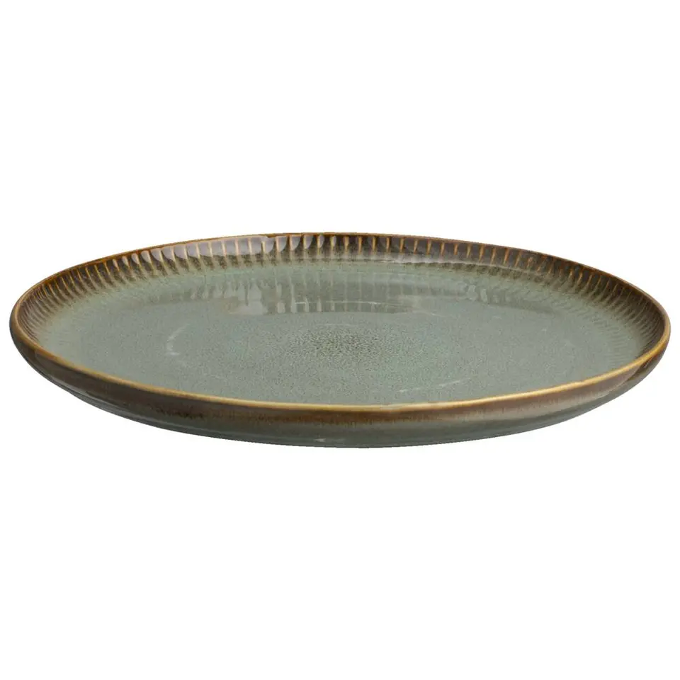 Dinerbord Camille - groen - stoneware - Ø25,5 cm
