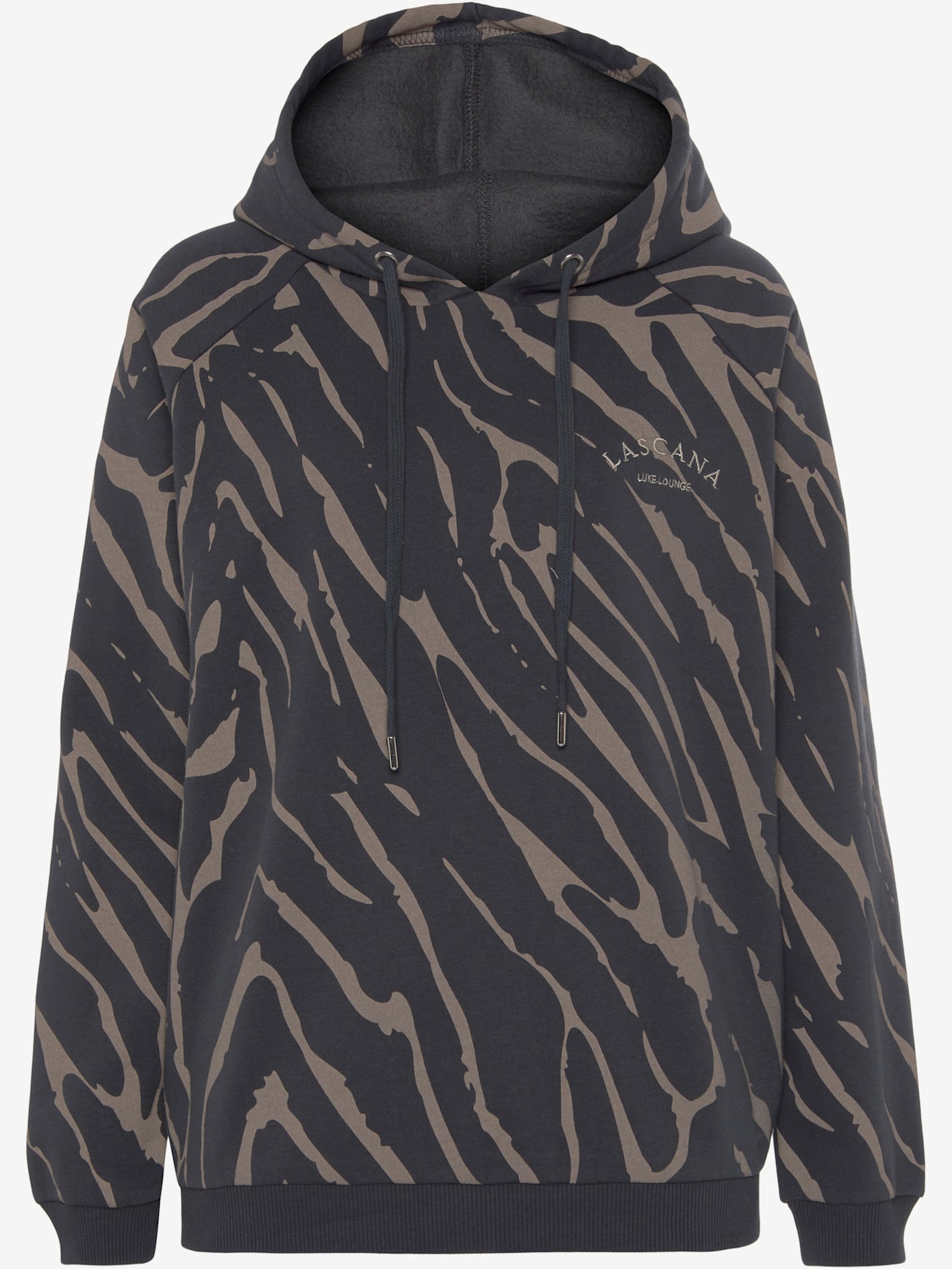 Sweatshirt à capuche avec motif zèbre