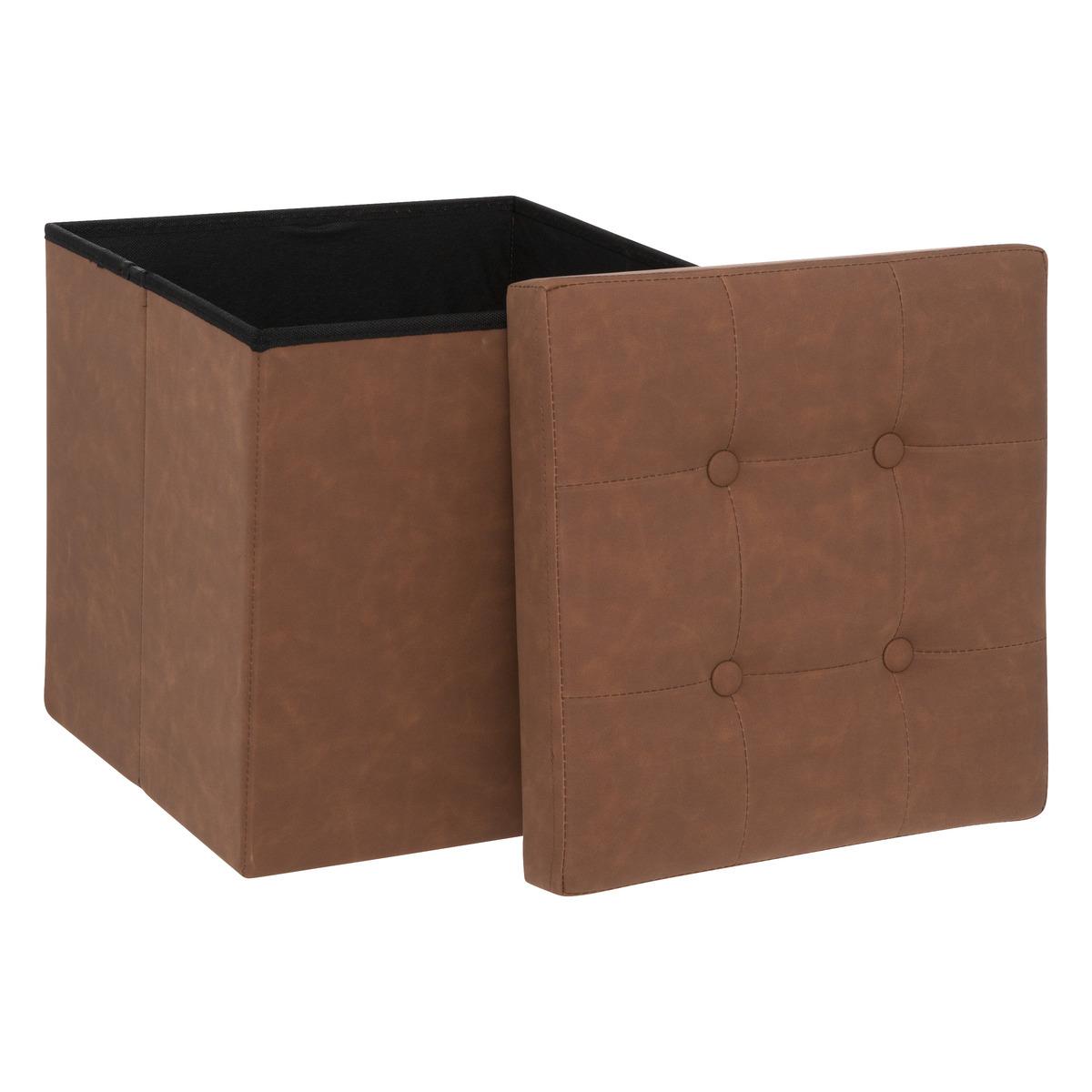 POUF PLIABLE SOREN MARRON