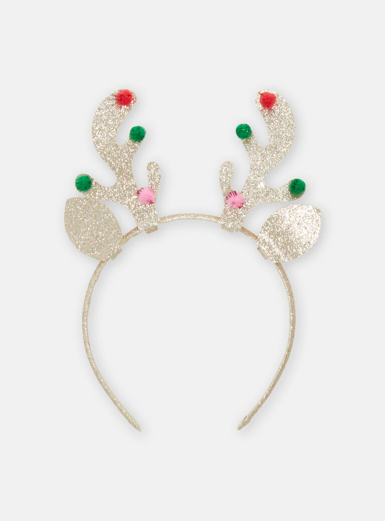 Serre tête cerf de noël pour fille