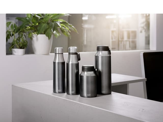 Alfi Drikkeflaske dobbeltvægget Grey satin