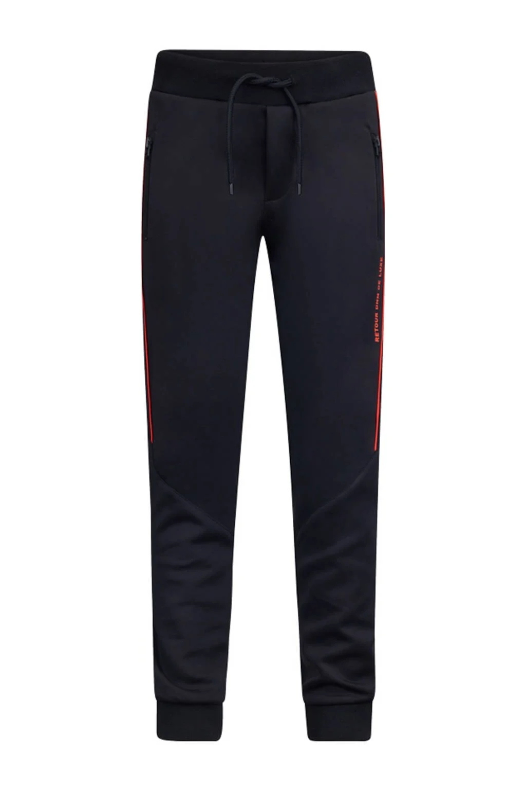 Retour Jeans slim fit joggingbroek Fisk zwart