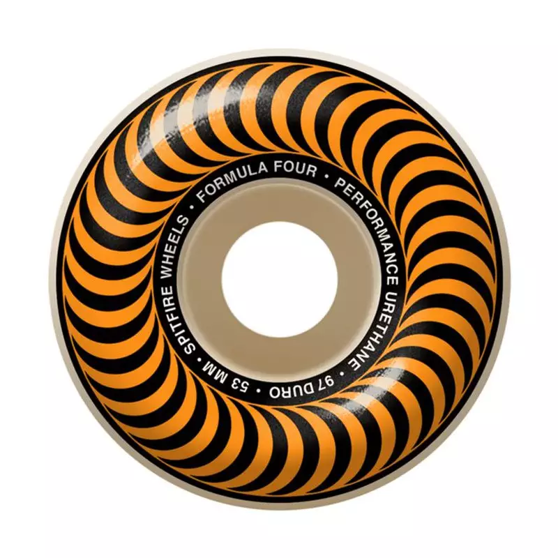 Roues skate SPITFIRE (x4) F4 Classic Nat Blanc 97D 53mm