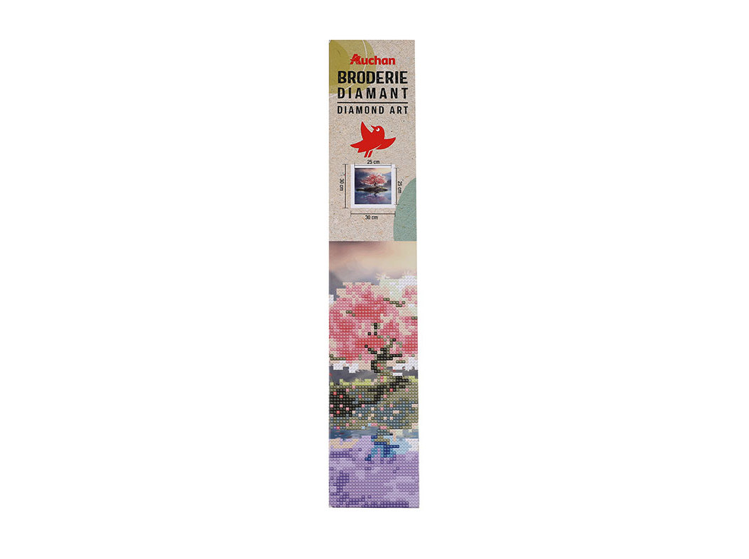 BORDADO DIAMANTE AUCHAN KIT FLORES/BORBOLETA