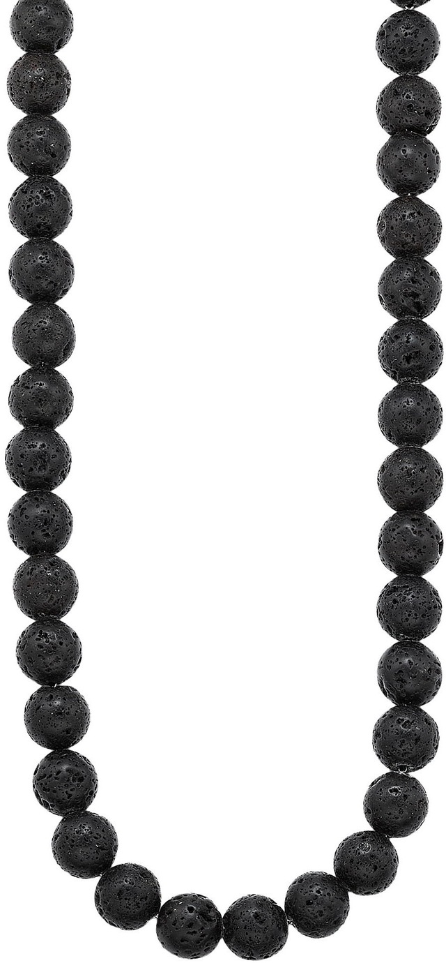 Bruno Banani Edelstahlkette »Schmuck Geschenk Lavasteinkette« mit Lavastein