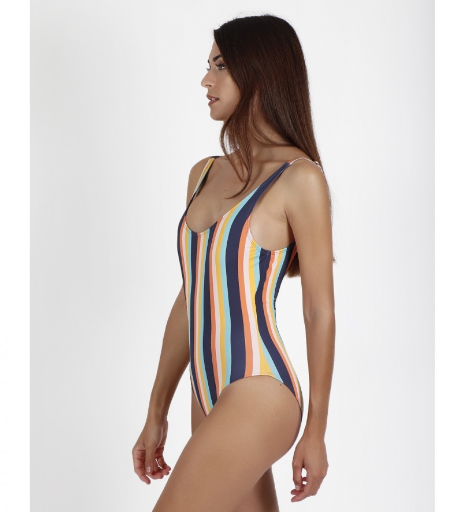 Maiô Admas com listras multicoloridas