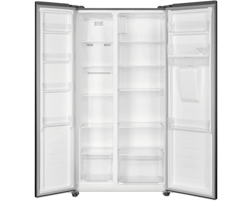 PKM SBS450NFDWDEIX koel-vriescombinatie, BxHxD 91 x 177 x 59 cm, koelgedeelte 288 l, vriesgedeelte 151 l