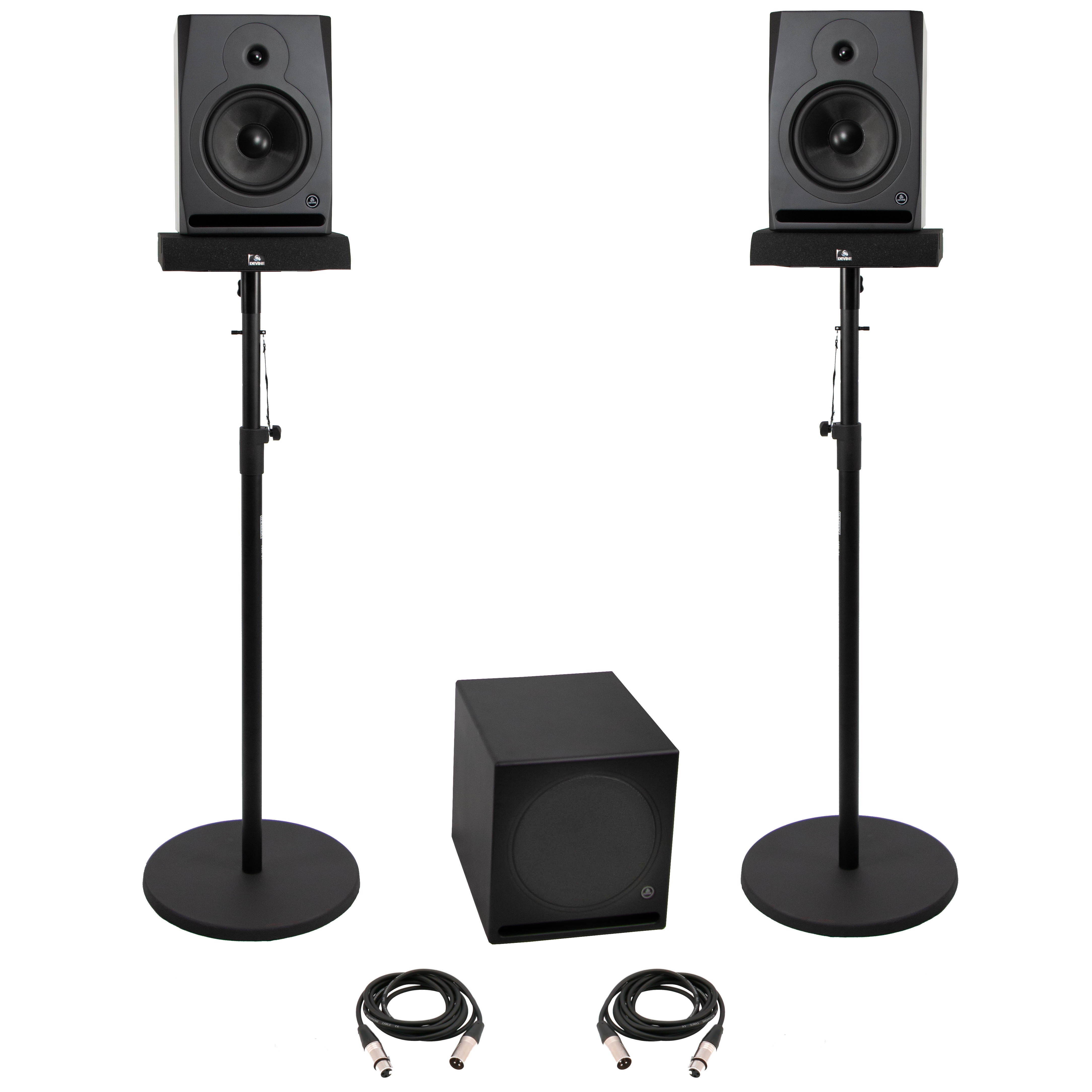Devine RX-8A Black Set + Sub studiomonitoren