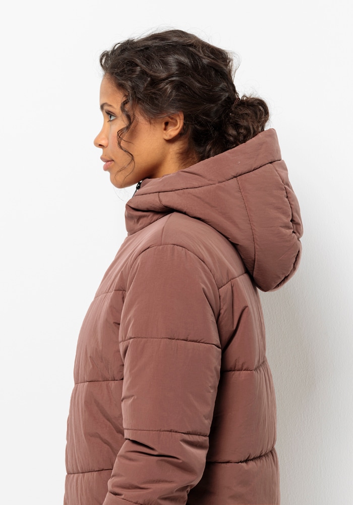 Jack Wolfskin Funktionsjacke »KAROLINGER LONG JKT W« mit Kapuze