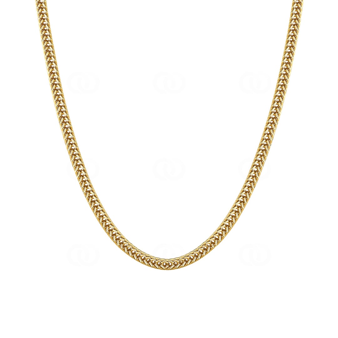 2.5mm Franco Kette vergoldet