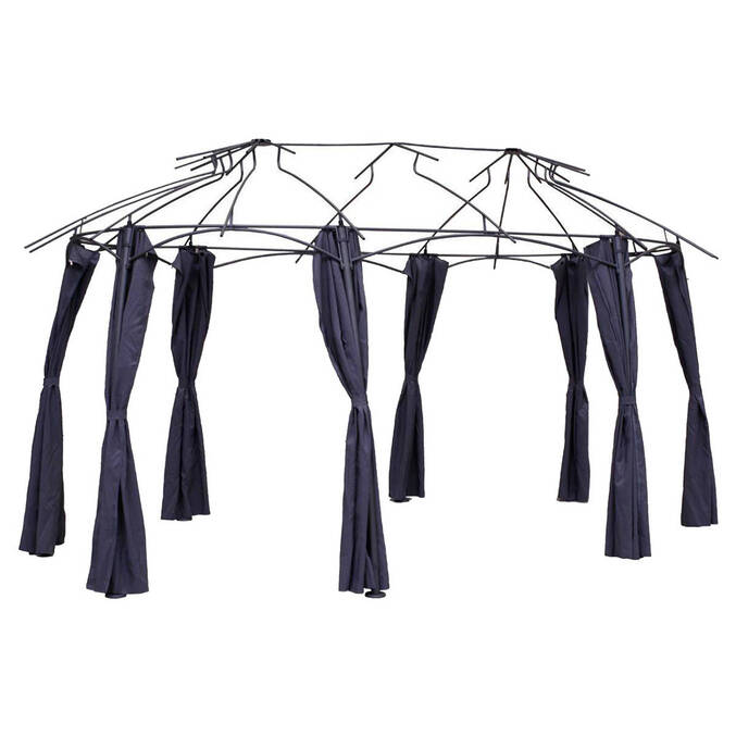 Rideaux pour tonnelle MALDIVES Ardoise