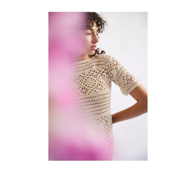 She Made Me Robe Edith Crochet | Ivoire