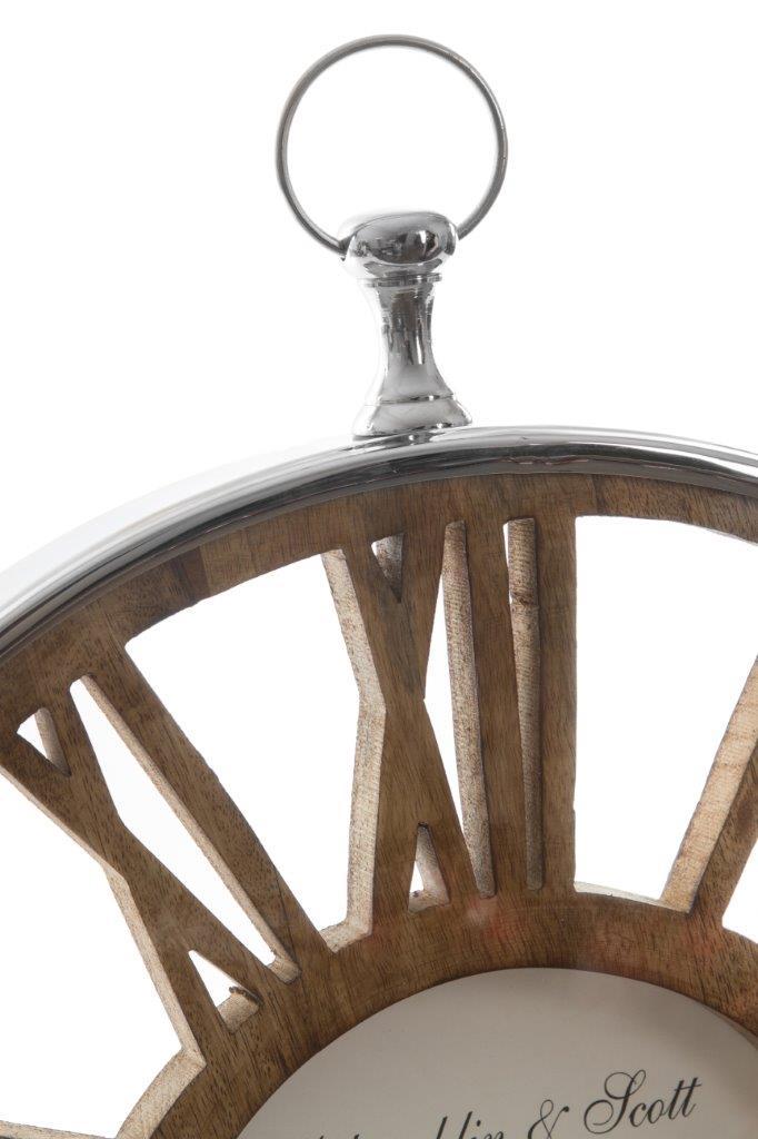 Wanduhr DANALA - braun - 50x50 cm
