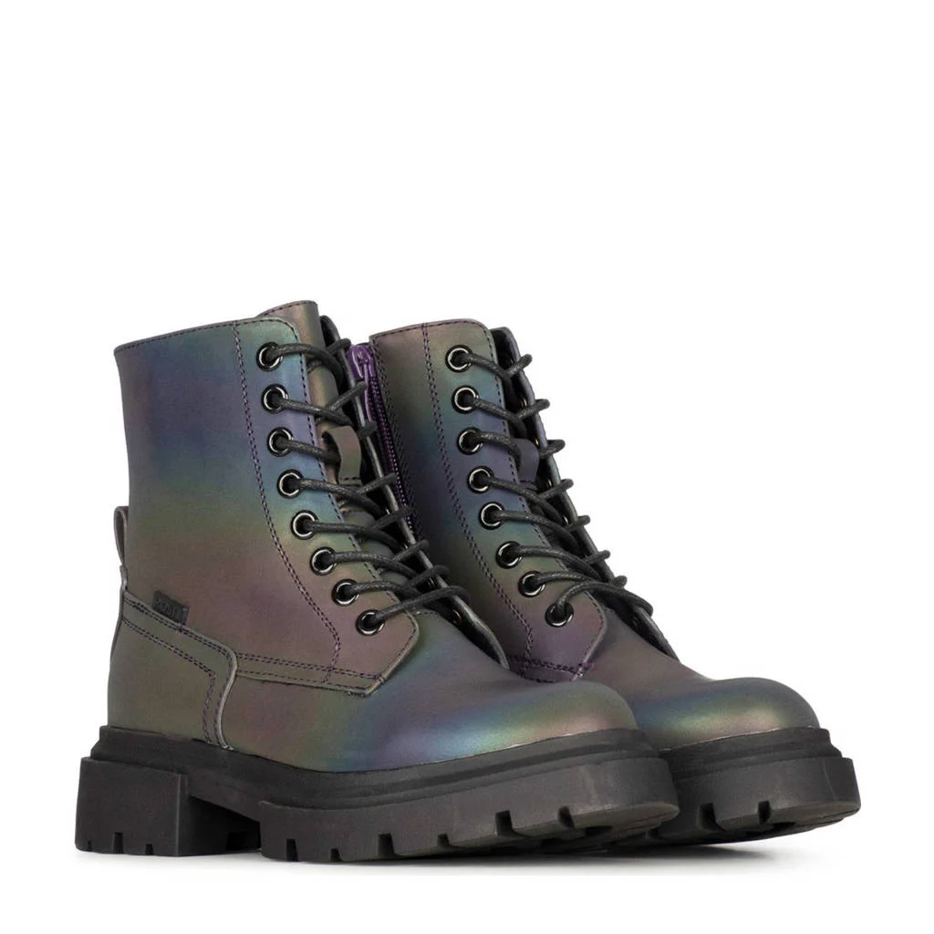 POSH by Poelman Maeveterboots blauw multi