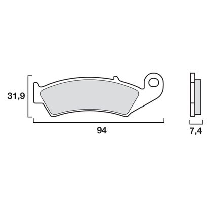 Plaquettes de freins Brembo Organique avant