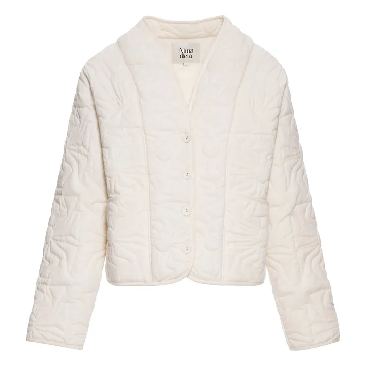 Alma Deia Veste Matelassée en Coton Bio | Blanc cassé