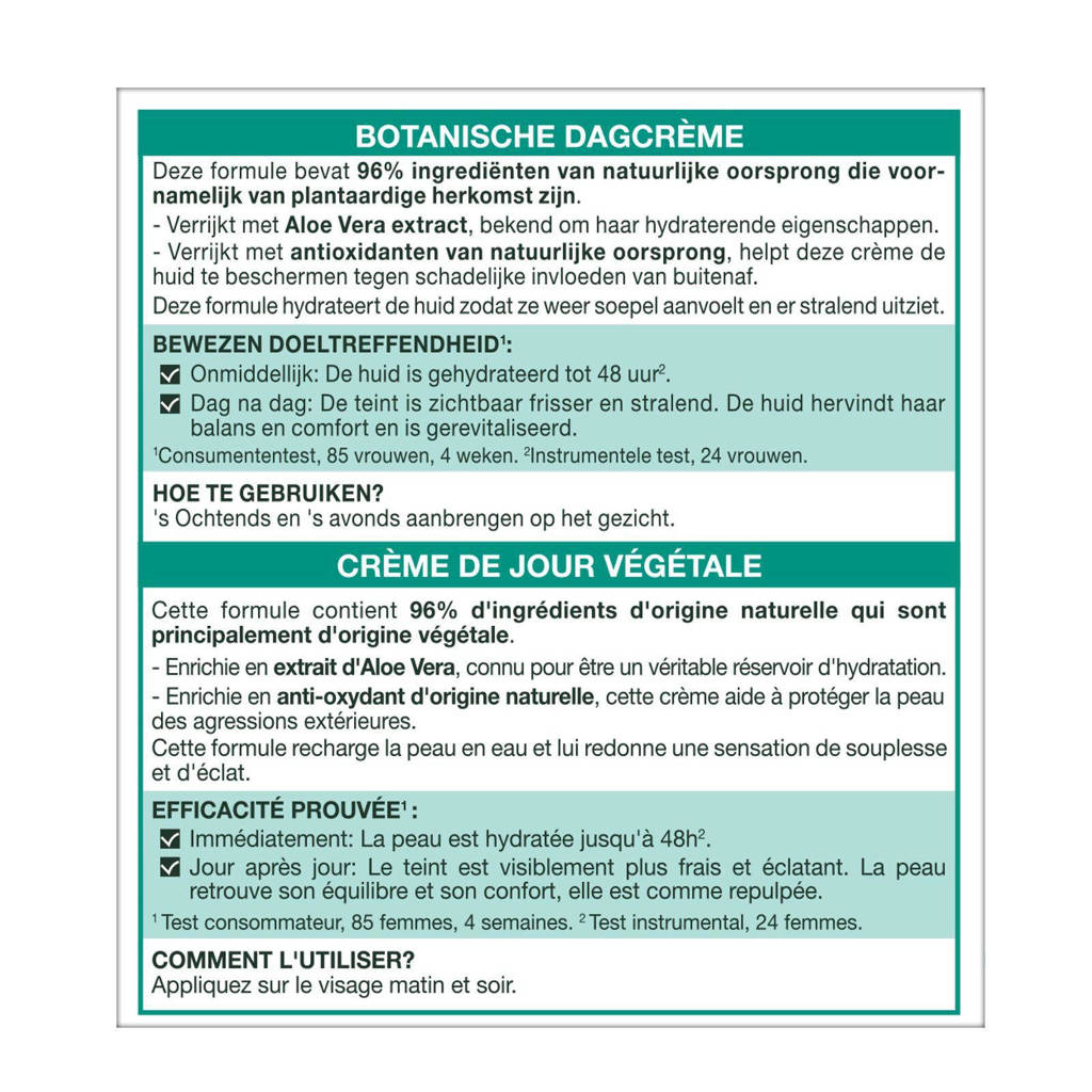 Fijne crème!Botanische dagcrème - 50 ml