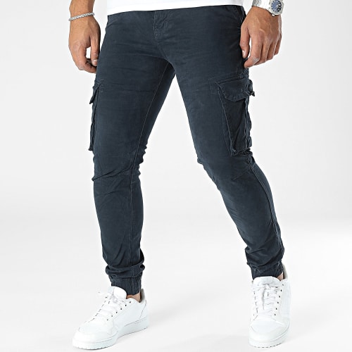 Pantalon Cargo Bleu Marine