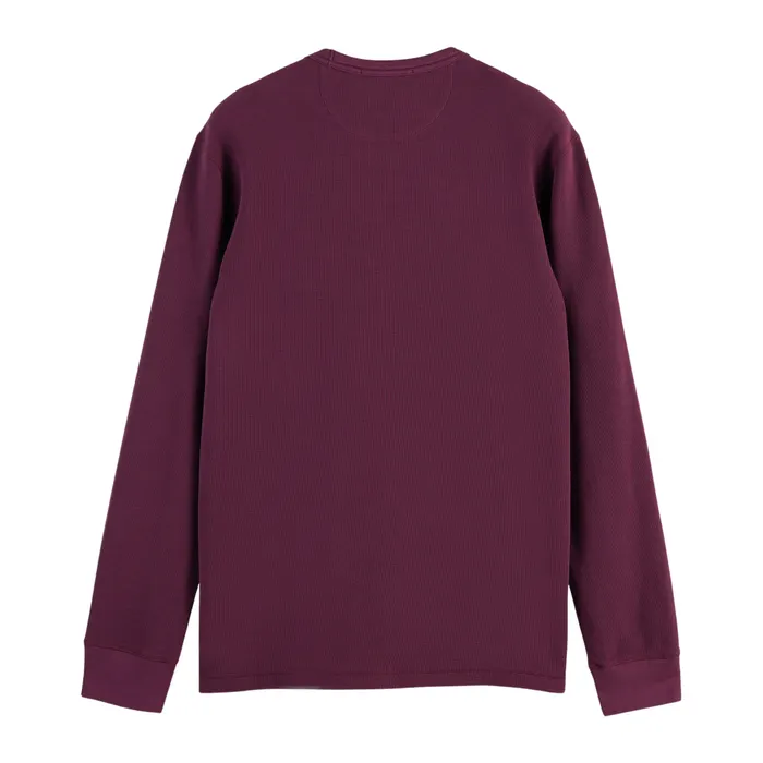 Scotch & Soda Waffle Longsleeve Shirt Heren