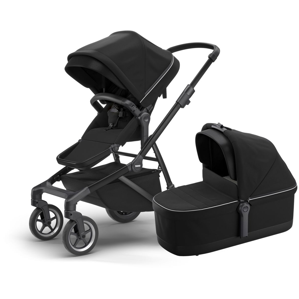 THULETHULE   SLEEK inkl. Bassinet midnight black/black