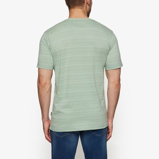 Signal Ulric Shadowstripe W. Print   T-shirt, Worn Green, L
