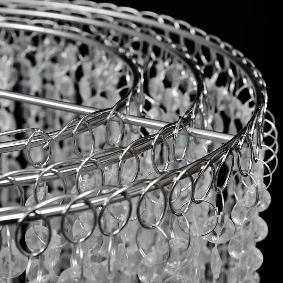 vidaXL - Plafondlamp - Transparent - Staal - 26 x 70 cm