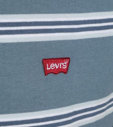 Levi's T-shirt Original Stripe Rowan Steam Blue 56605-0263 kopen