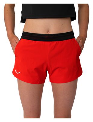 Short Femme Salewa Pedroc 2 Rouge/Noir