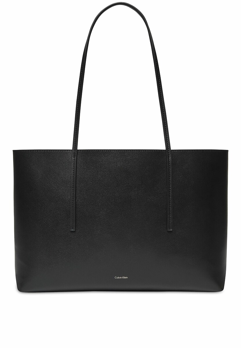 CALVIN KLEIN<br>Sacola de compras com logotipo em relevo