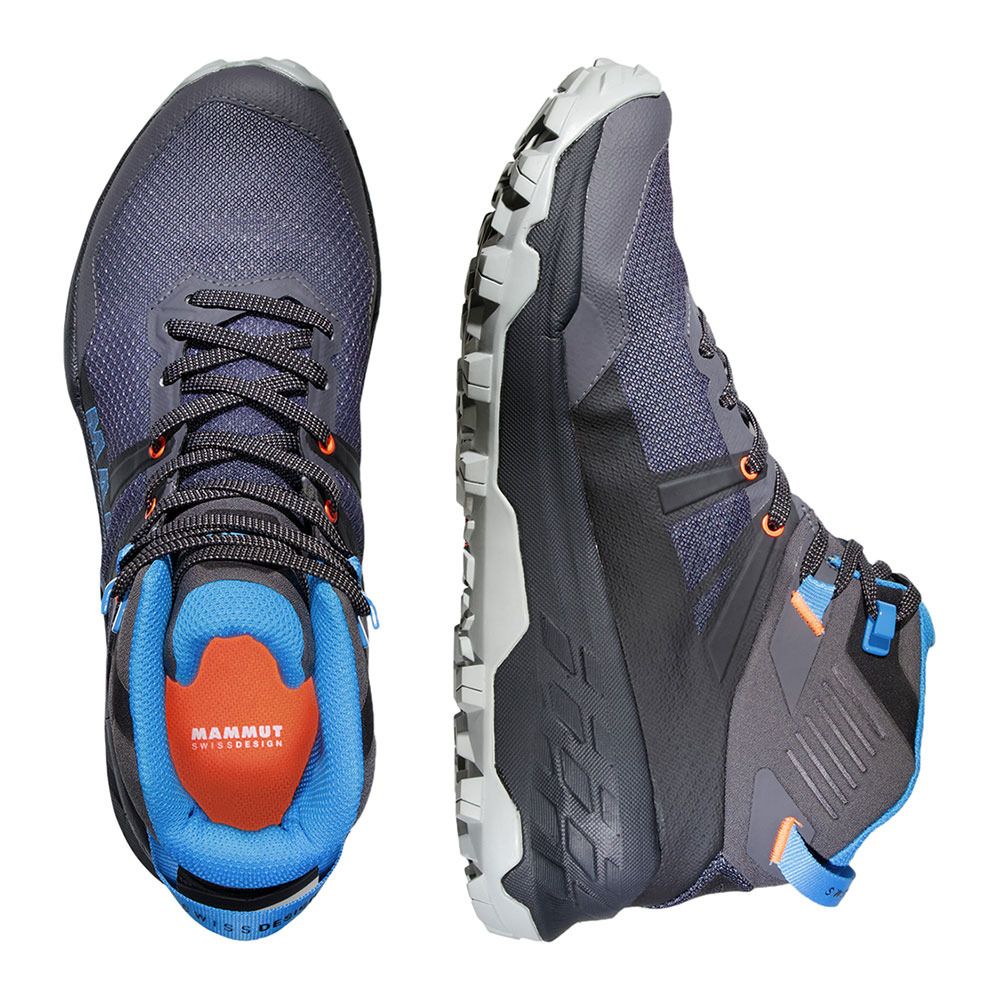 Mammut SERTIG II MID GTX - Chaussures de randonné Femme dark titanium-light gentian