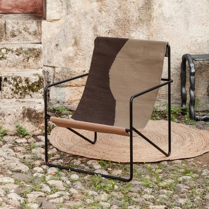 Ferm Living - Desert Lounge Chair, cashmere / solid